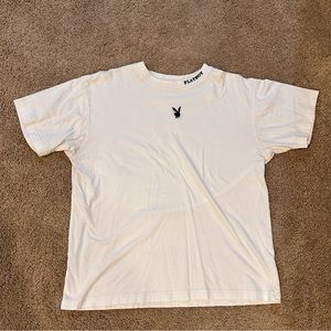 Size M Plain Cream Playboy Tee